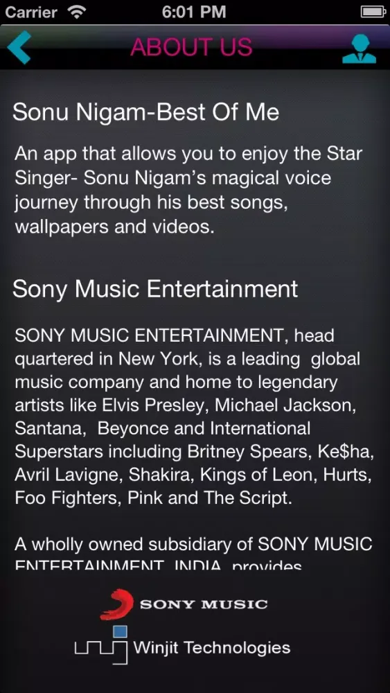 Zrzuty ekranu Sonu Nigam Best of Me