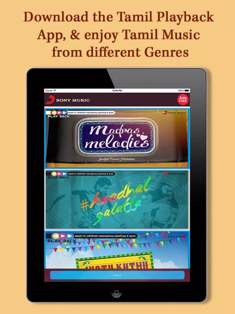 Capturas de pantalla de Tamil Playback Songs iPad 