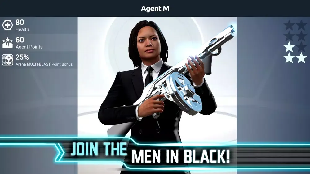 ภาพหน้าจอของ Men in Black: Galaxy Defenders