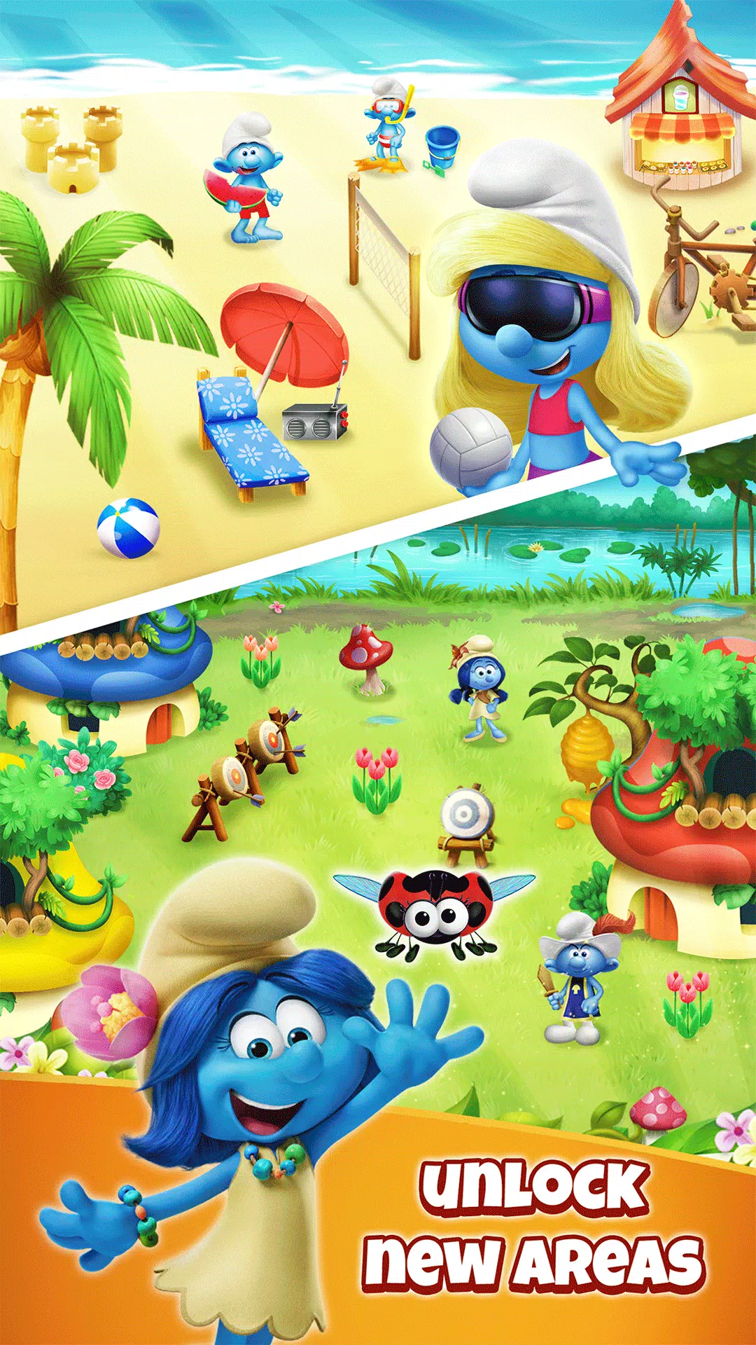 Smurfs Bubble Shooter Story Screenshots