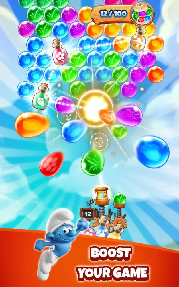 Smurfs Bubble Shooter Story स्क्रीनशॉट