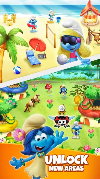 Smurfs Bubble Shooter Game Screenshots