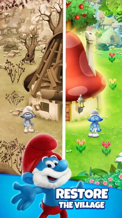 Smurfs Bubble Shooter Game Screenshots