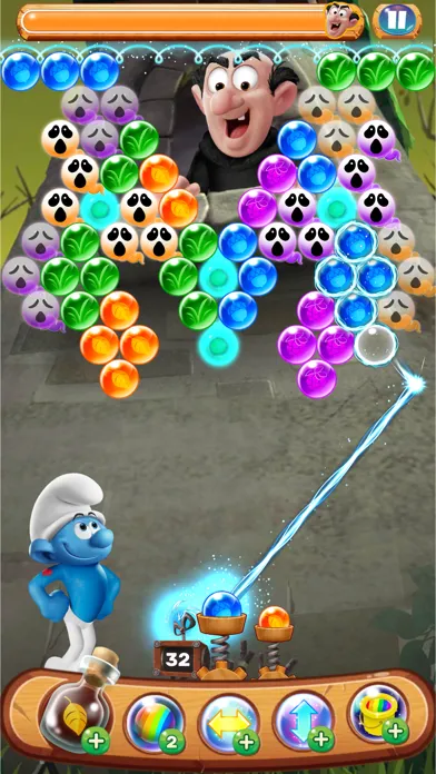 Smurfs Bubble Shooter Game Screenshots