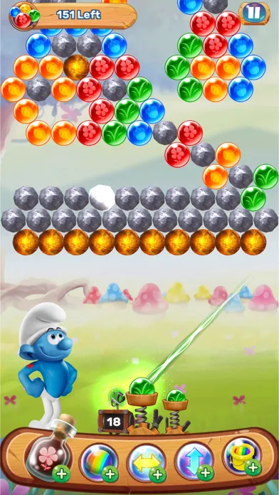Smurfs Bubble Shooter Game Screenshots