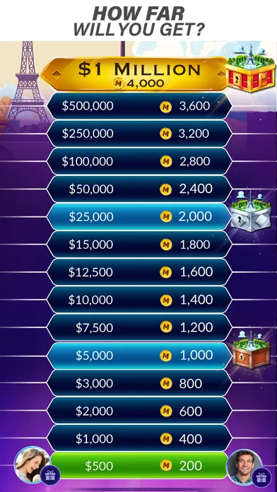 Captures d'écran de Millionaire Trivia: TV Game