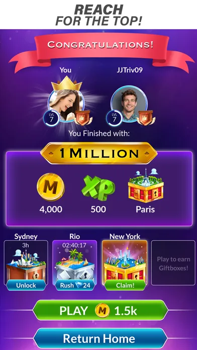 Captures d'écran de Millionaire Trivia: TV Game