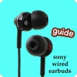 sony wired earbuds guide