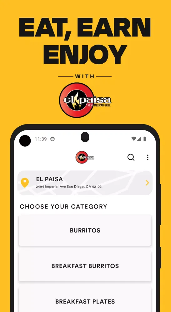 Ảnh chụp màn hình của El Paisa Fresh Mexican Grill