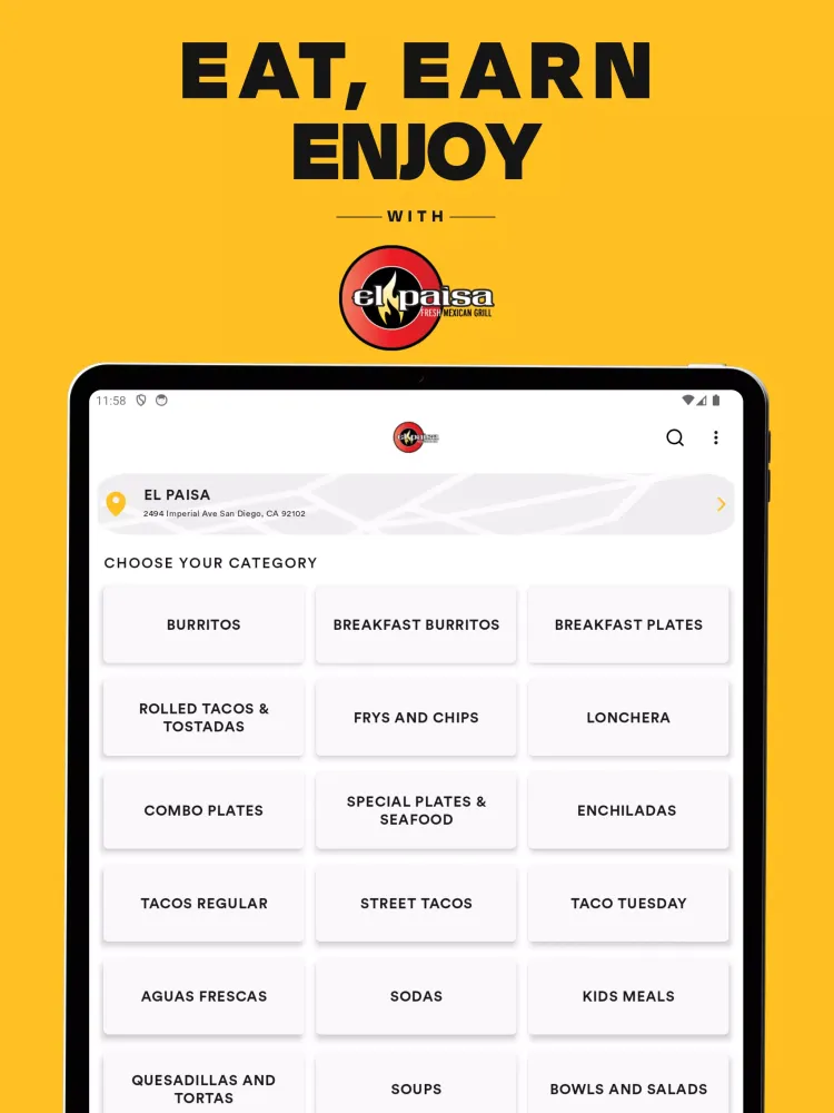 Ảnh chụp màn hình của El Paisa Fresh Mexican Grill
