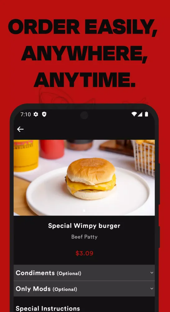 Wimpy's Hamburgers应用截图
