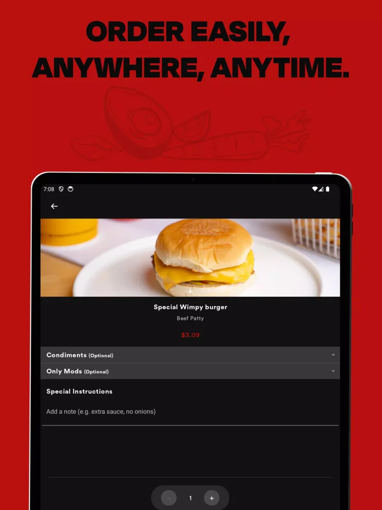 Wimpy's Hamburgers应用截图
