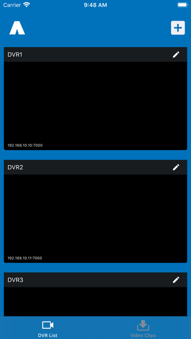 AVMS Mobile Ekran Görüntüleri