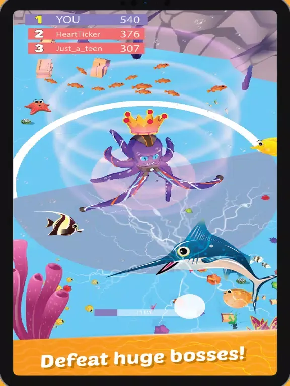 Capturas de pantalla de Sea Jurassic: Survivor io game iPad 