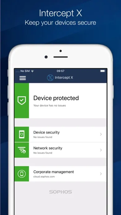 Sophos Intercept X for Mobile سکرین شاٹس