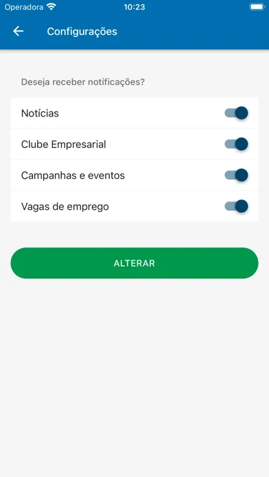 Capturas de tela do ACIAC Mobile