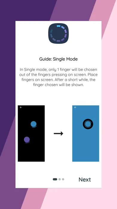 Capturas de tela do Finger Chooser: Random Picker