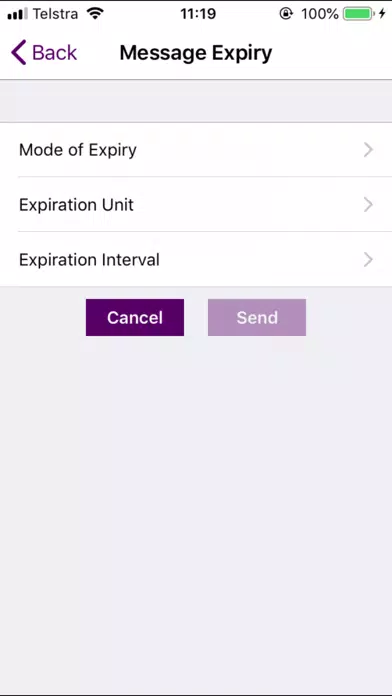 Tangkapan skrin Telstra Smart Messenger