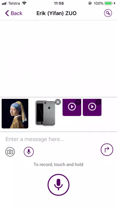 Tangkapan skrin Telstra Smart Messenger