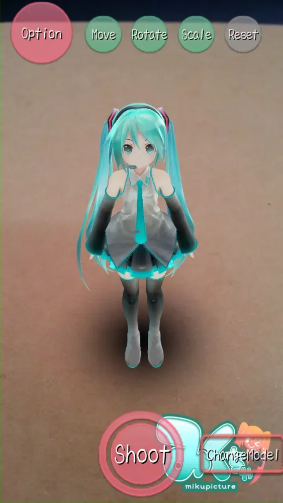 Zrzuty ekranu 【Miku AR Camera】Mikuture