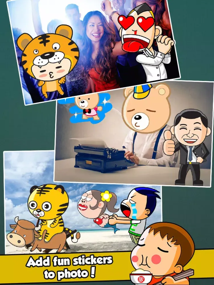 Captures d'écran de InstaFun Number One Photo Booth - A Funny Camera Editor with Awesome Manga and Anime Stickers for your Picture Image iPad 