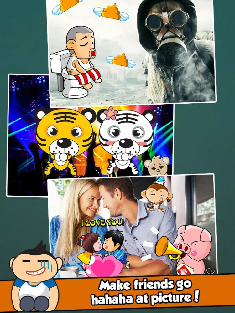 Captures d'écran de InstaFun Number One Photo Booth - A Funny Camera Editor with Awesome Manga and Anime Stickers for your Picture Image iPad 