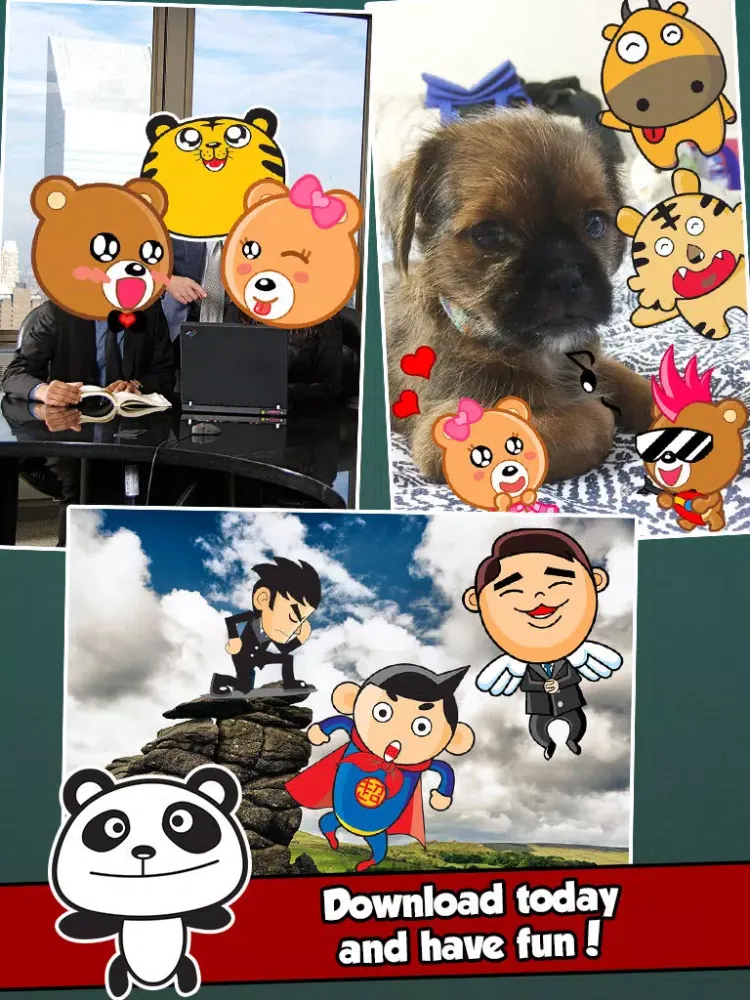 Captures d'écran de InstaFun Number One Photo Booth - A Funny Camera Editor with Awesome Manga and Anime Stickers for your Picture Image iPad 
