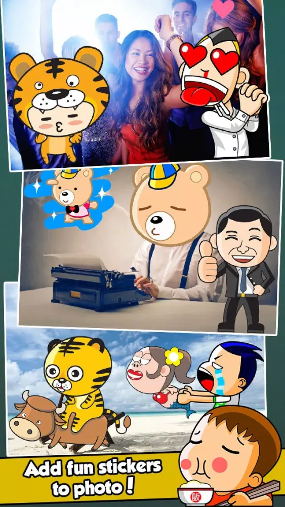 Captures d'écran de InstaFun Number One Photo Booth - A Funny Camera Editor with Awesome Manga and Anime Stickers for your Picture Image