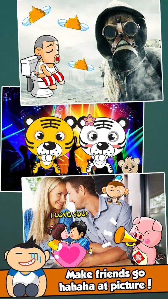 Captures d'écran de InstaFun Number One Photo Booth - A Funny Camera Editor with Awesome Manga and Anime Stickers for your Picture Image