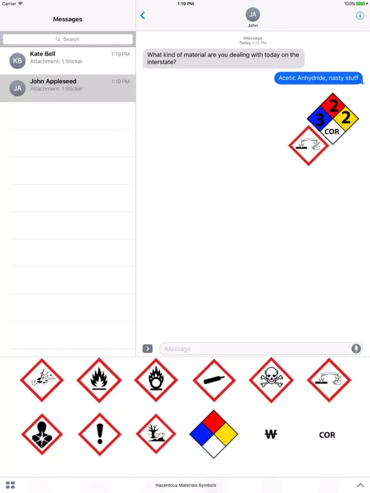 Скриншоты Hazardous Material Symbols iPad 