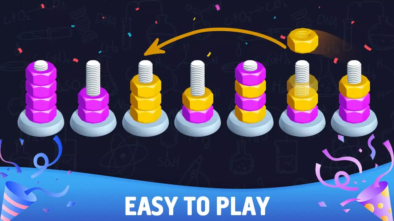 Sort puzzle - Nuts and Bolts スクリーンショット