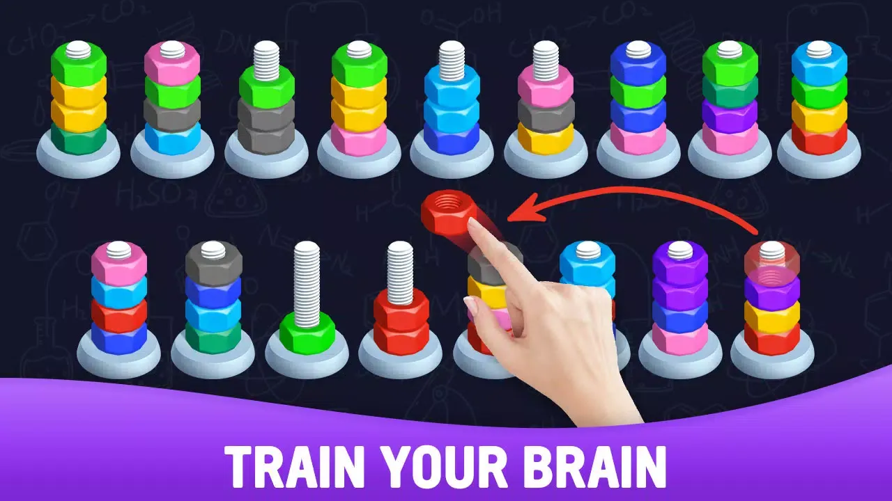 Sort puzzle - Nuts and Bolts スクリーンショット