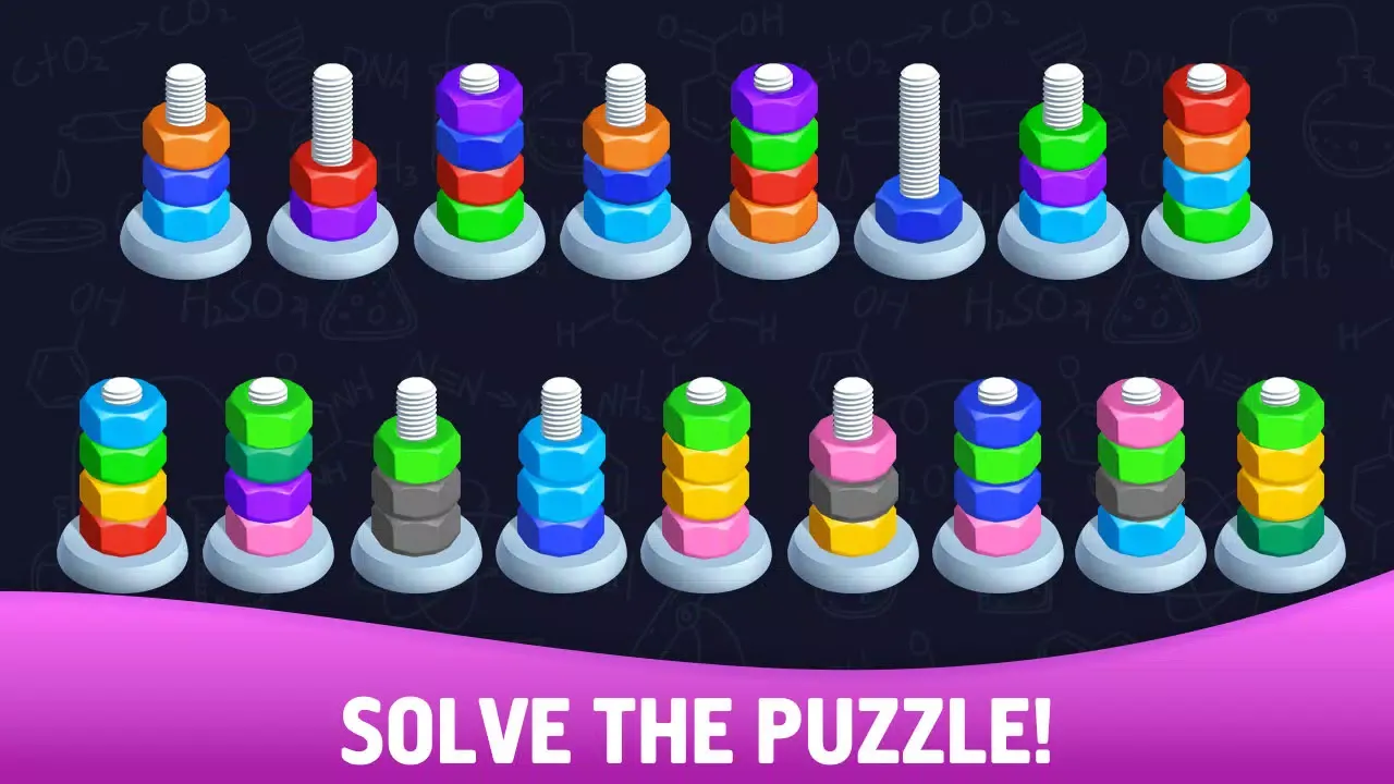 Sort puzzle - Nuts and Bolts スクリーンショット