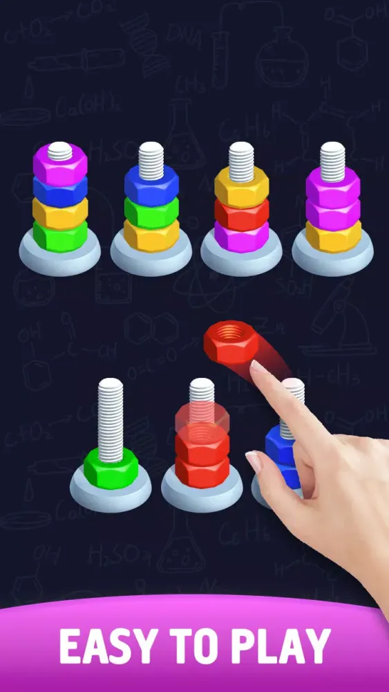 Sort puzzle - Nuts and Bolts スクリーンショット