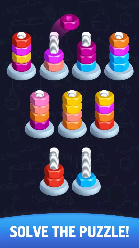 Sort puzzle - Nuts and Bolts スクリーンショット