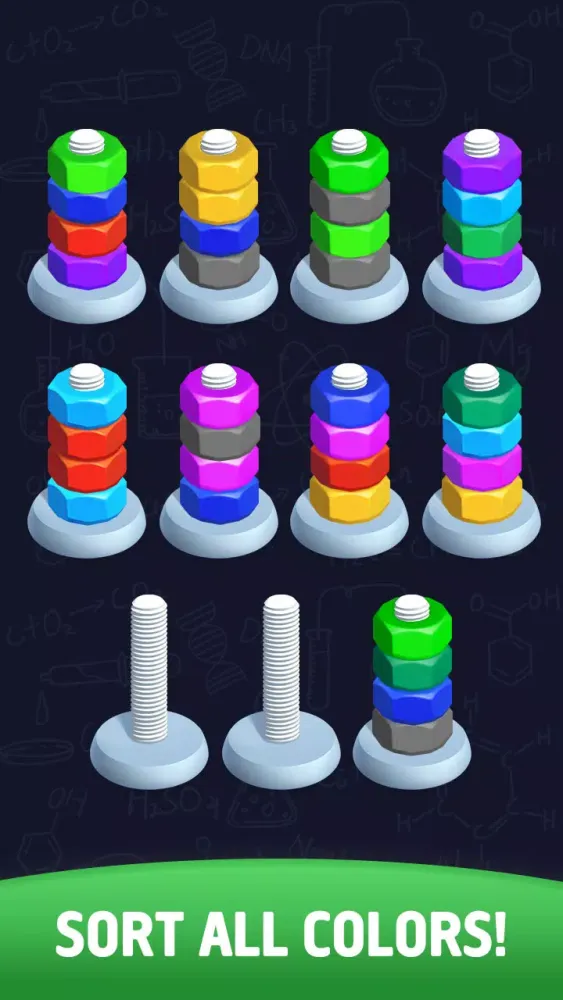 Sort puzzle - Nuts and Bolts スクリーンショット