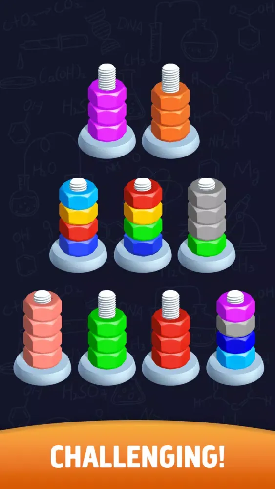 Sort puzzle - Nuts and Bolts スクリーンショット