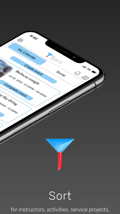 Capturas de tela do Sort: Social Registrations