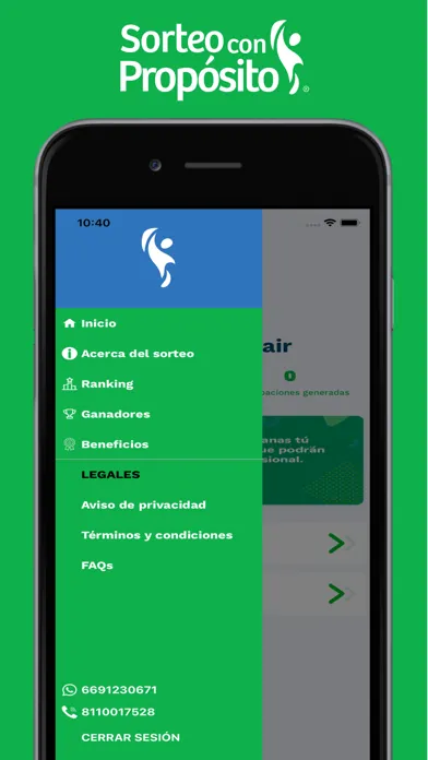 Zrzuty ekranu Sorteo con Propósito