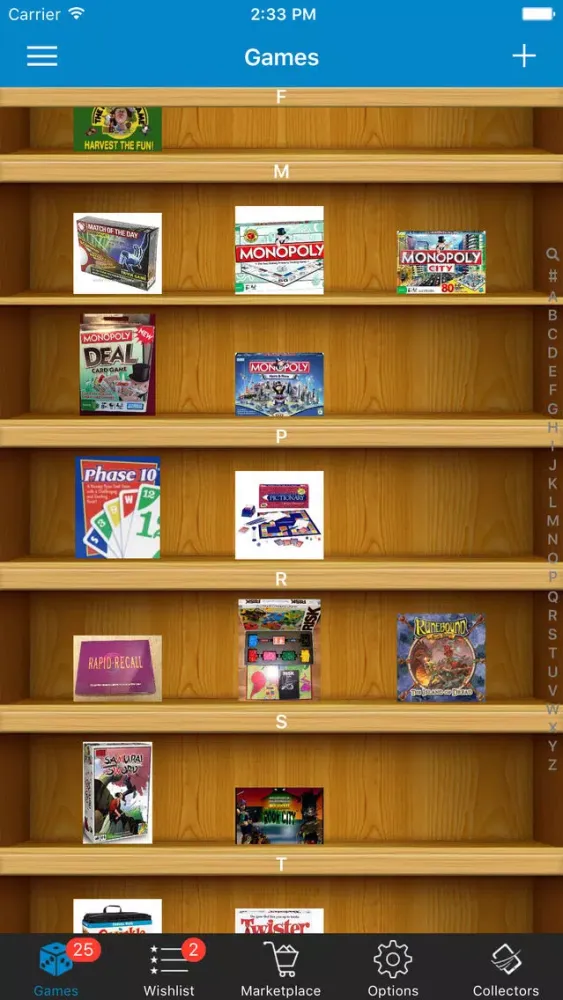 Ảnh chụp màn hình của Board Game Collectors