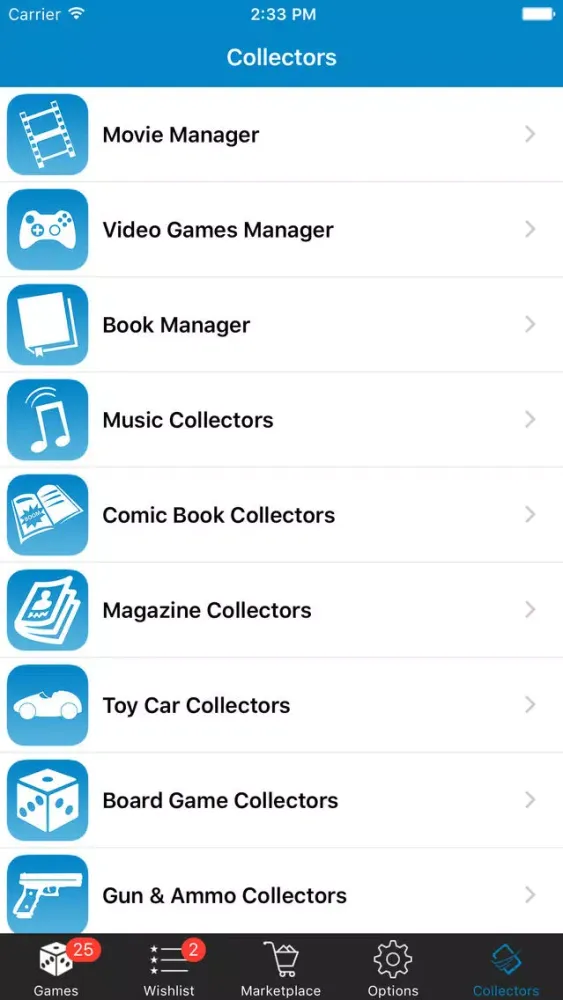 Ảnh chụp màn hình của Board Game Collectors