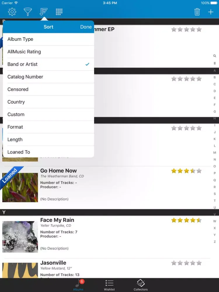 Music Collectors for iPad iPad  স্ক্রিনশট