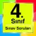 4. Sınıf Sınav Soruları