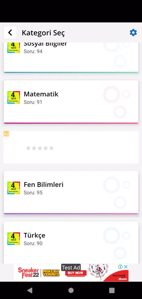 Скриншоты 4. Sınıf Sınav Soruları