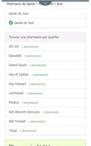 SOS Pharmacie de Garde Maroc Screenshots