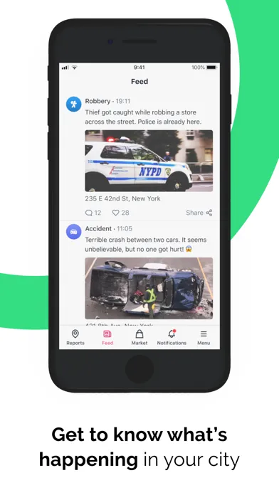 SOSAFE - City Social Network Ekran Görüntüleri