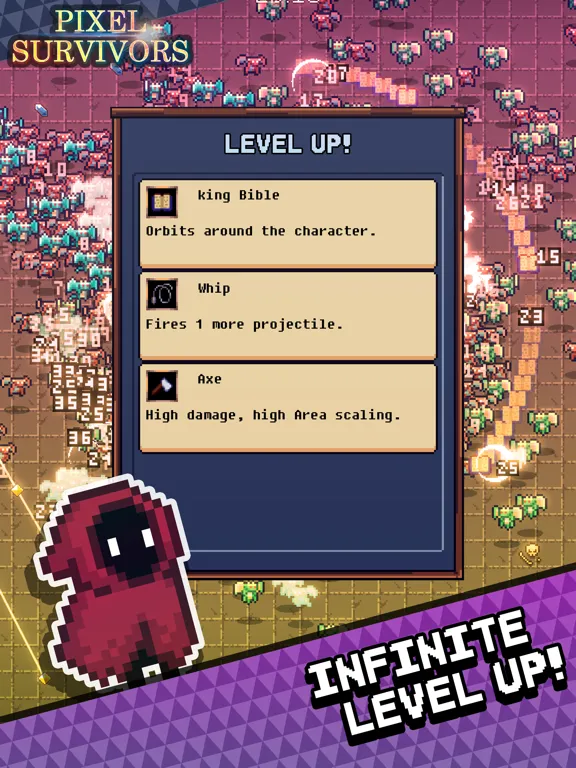 Captures d'écran de Pixel Survivors: Roguelike iPad 