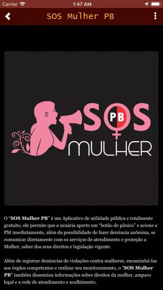 SOS Mulher PB Screenshots