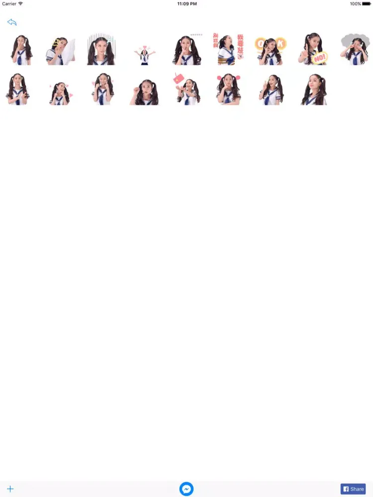 Capturas de tela do Stickers for Messenger: 2016 iPad 