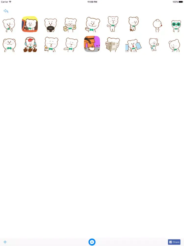 Capturas de tela do Stickers for Messenger: 2016 iPad 